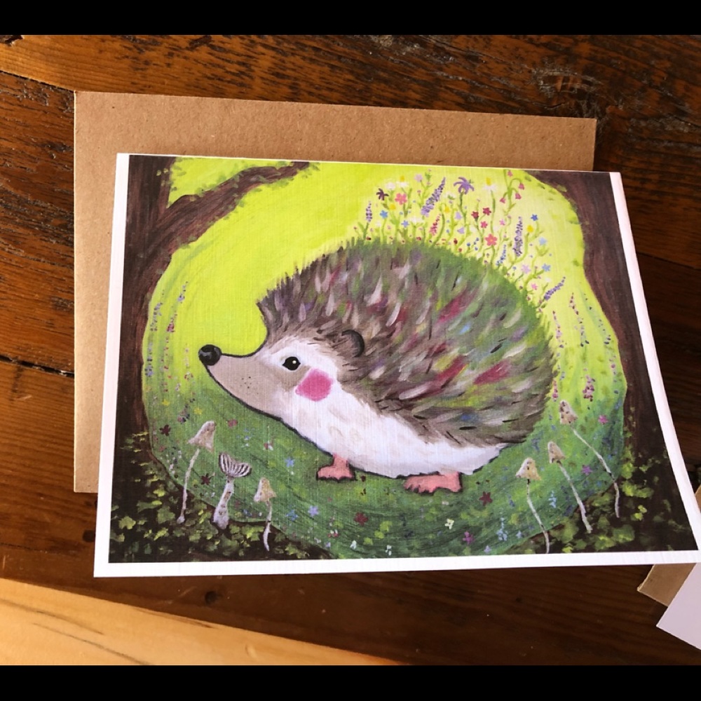 Woodland Critters Greeting Cards 5 Pack in Art Print of Original Oil Painting - Picture 13 of 16